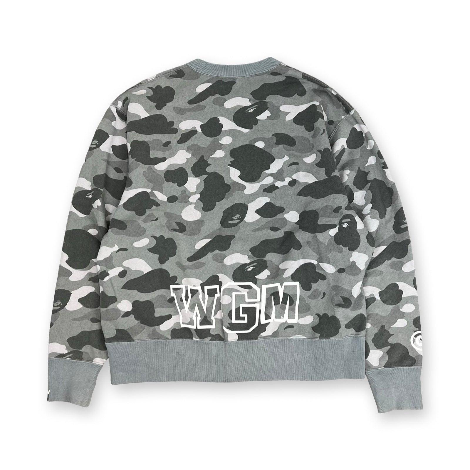 BAPE 1st Camo Shark Sweatshirt in grey