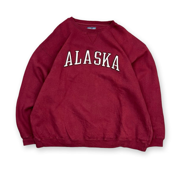 Vintage Alaska Sweatshirt in burgundy