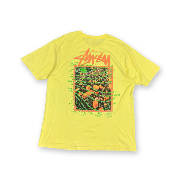 Vintage Stussy T-Shirt in yellow