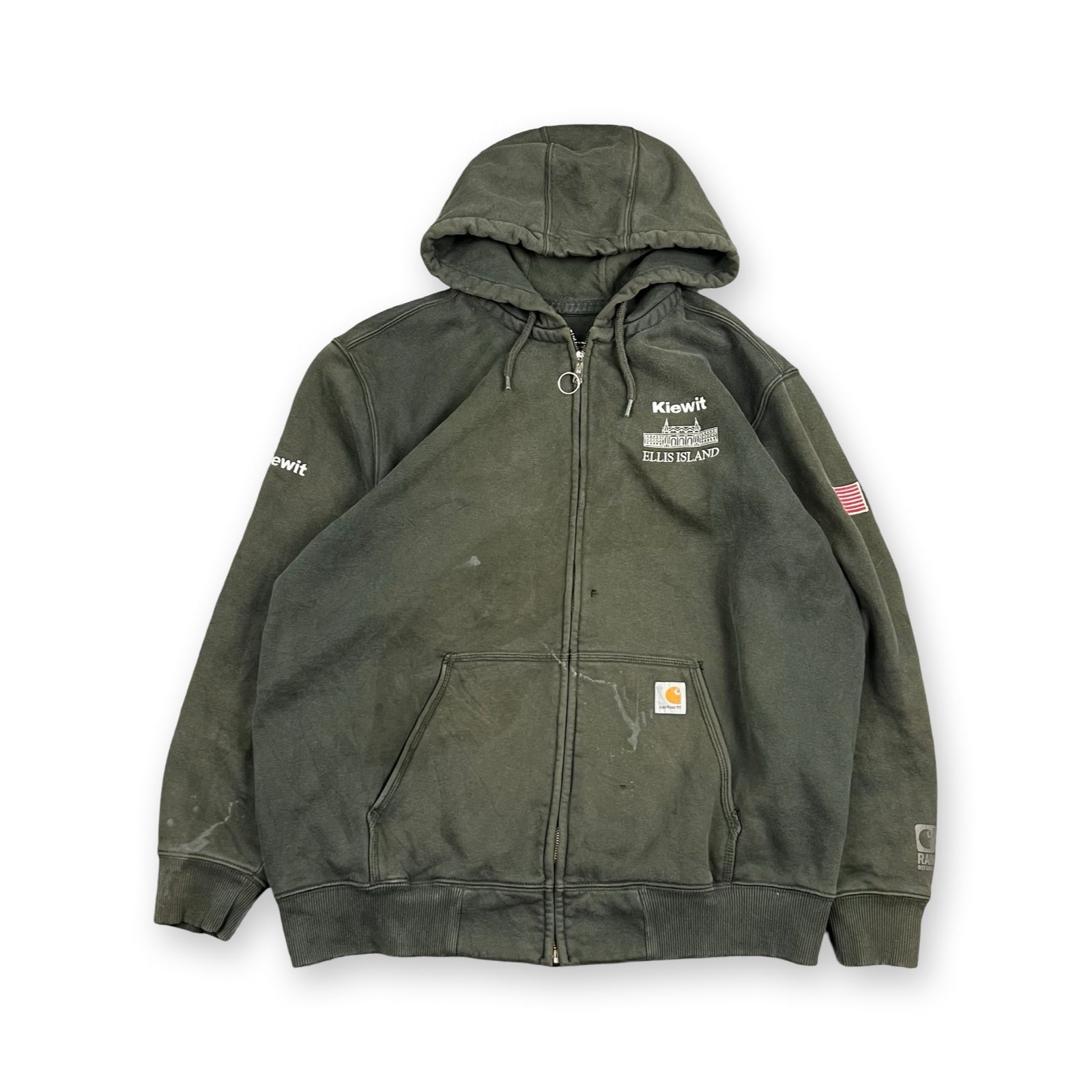 Vintage Carhartt Hoodie in khaki green