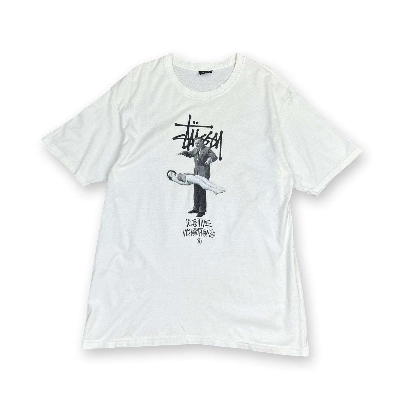 Vintage Stussy Levitate T-Shirt in white