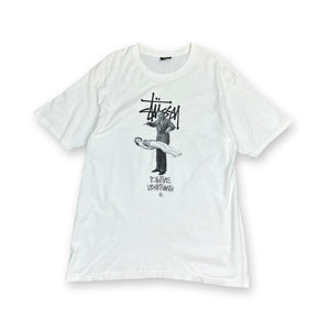 Vintage Stussy Levitate T-Shirt in white