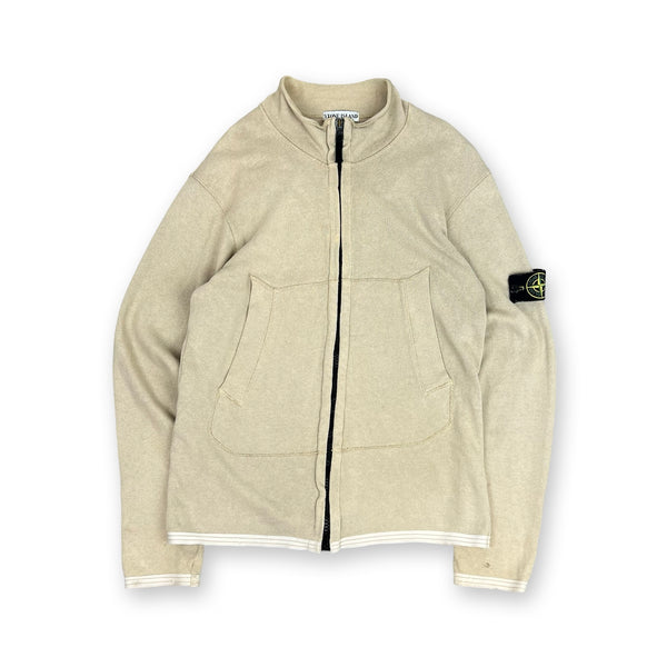 Vintage Stone Island Full Zip Jumper in cream