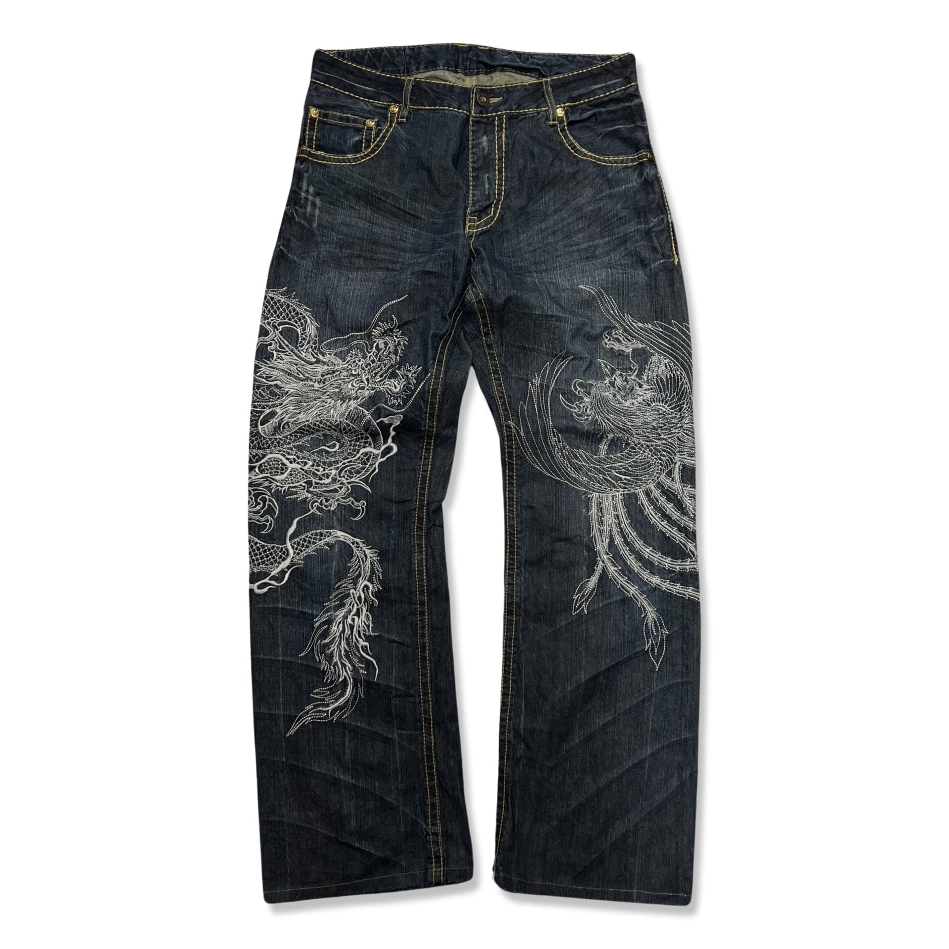 Vintage Japanese Embroidered Jeans
