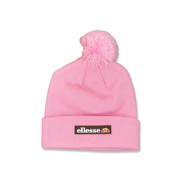 Womens Ellesse Pom Pom beanie hat in pink