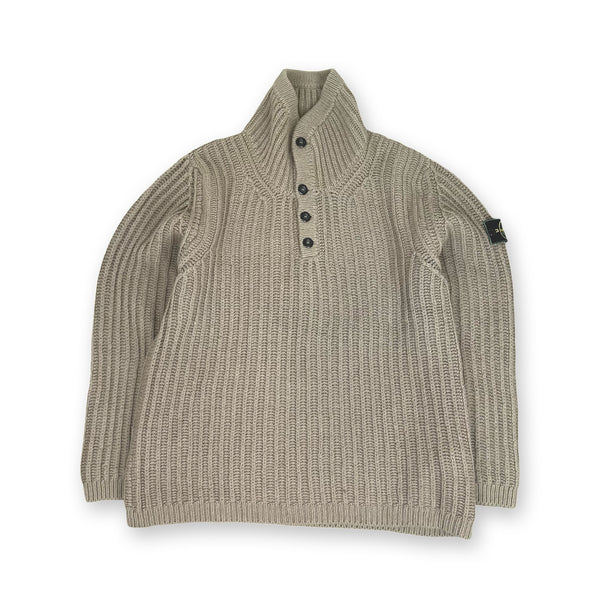 Vintage Stone Island Knit Jumper in beige