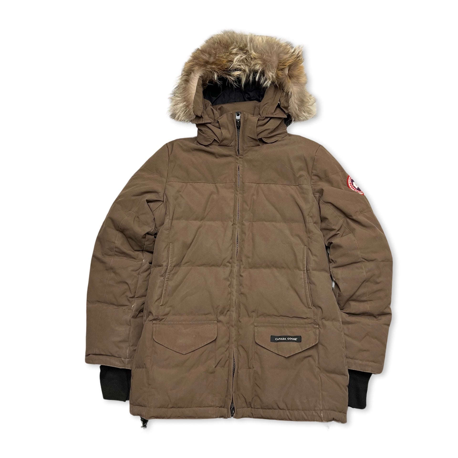 Womens Vintage Canada Goose Jacket in brown