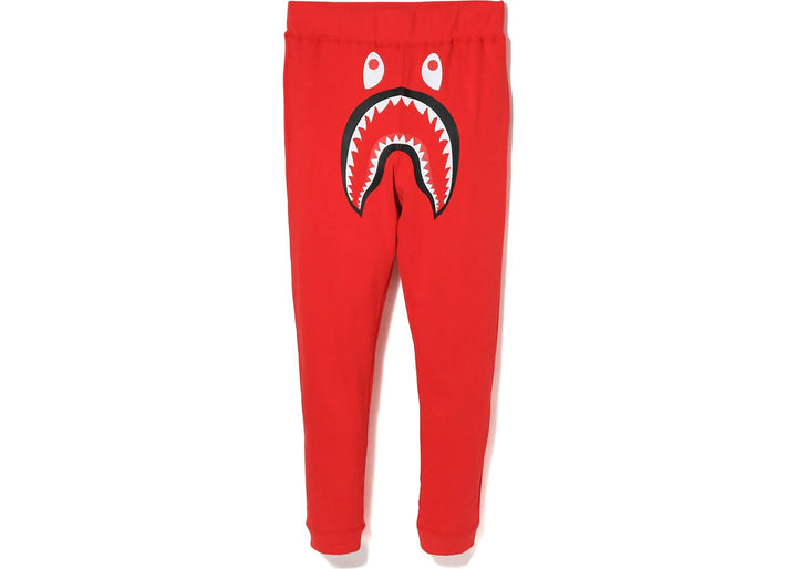 BAPE Shark Slim Sweat Pants Men's Red