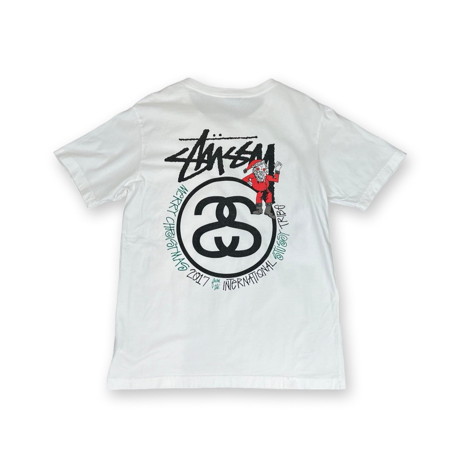 Vintage Stussy Christmas T-Shirt in white