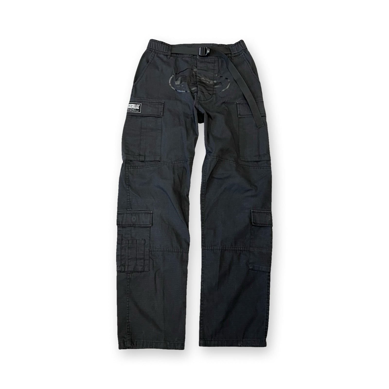 Corteiz Alcatraz Guerillaz Cargo Trousers in triple black