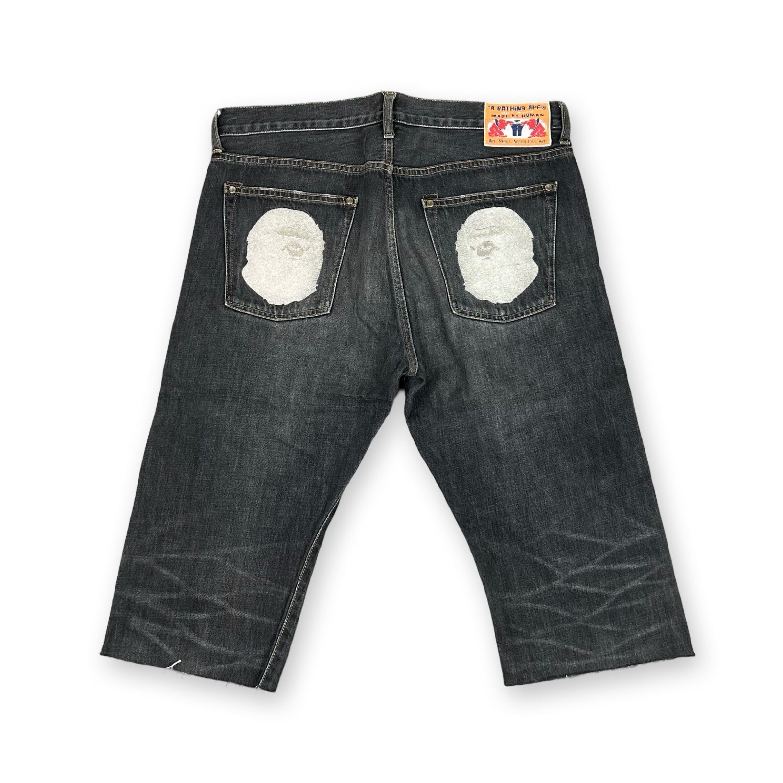 Vintage BAPE Jorts in grey