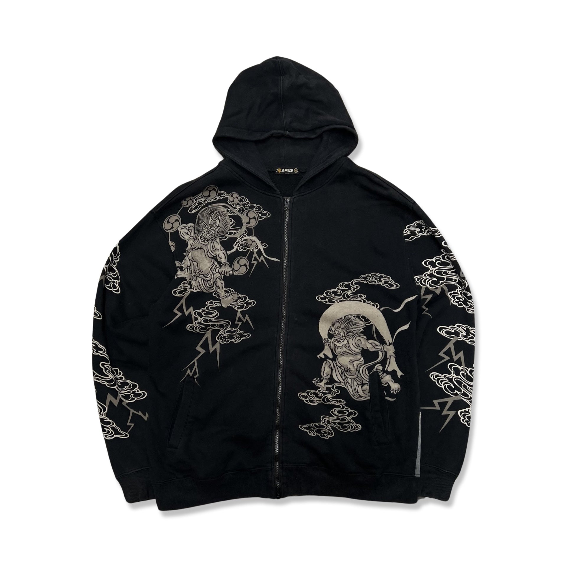 Vintage Karakuri Hoodie in black