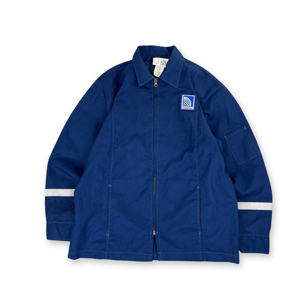 Vintage Continental Workwear Jacket in blue