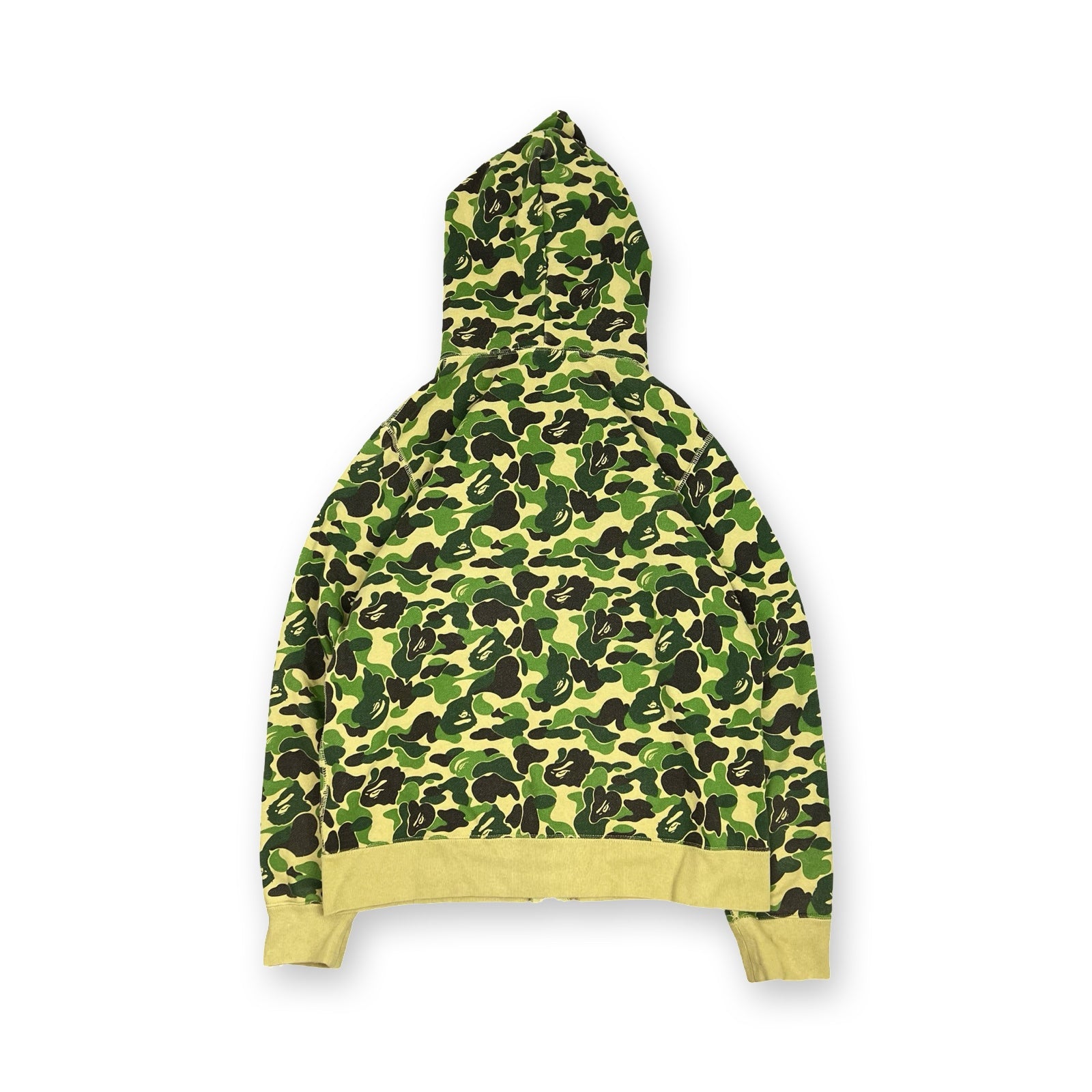 BAPE ABC Camo Full Zip Hoodie in khaki green