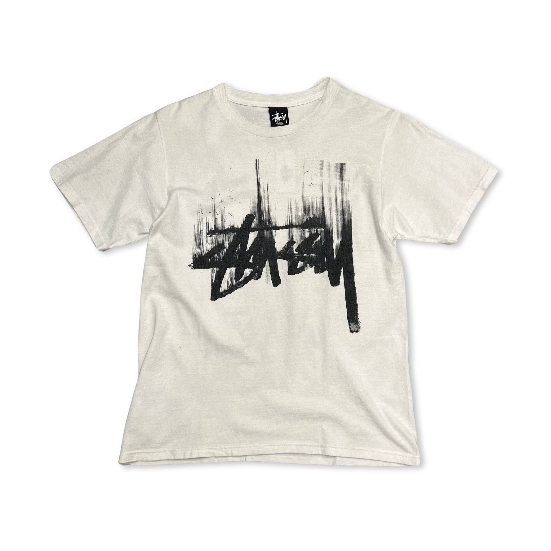 vintage stussy t-shirt white crewneck