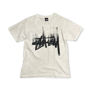 vintage stussy t-shirt white crewneck