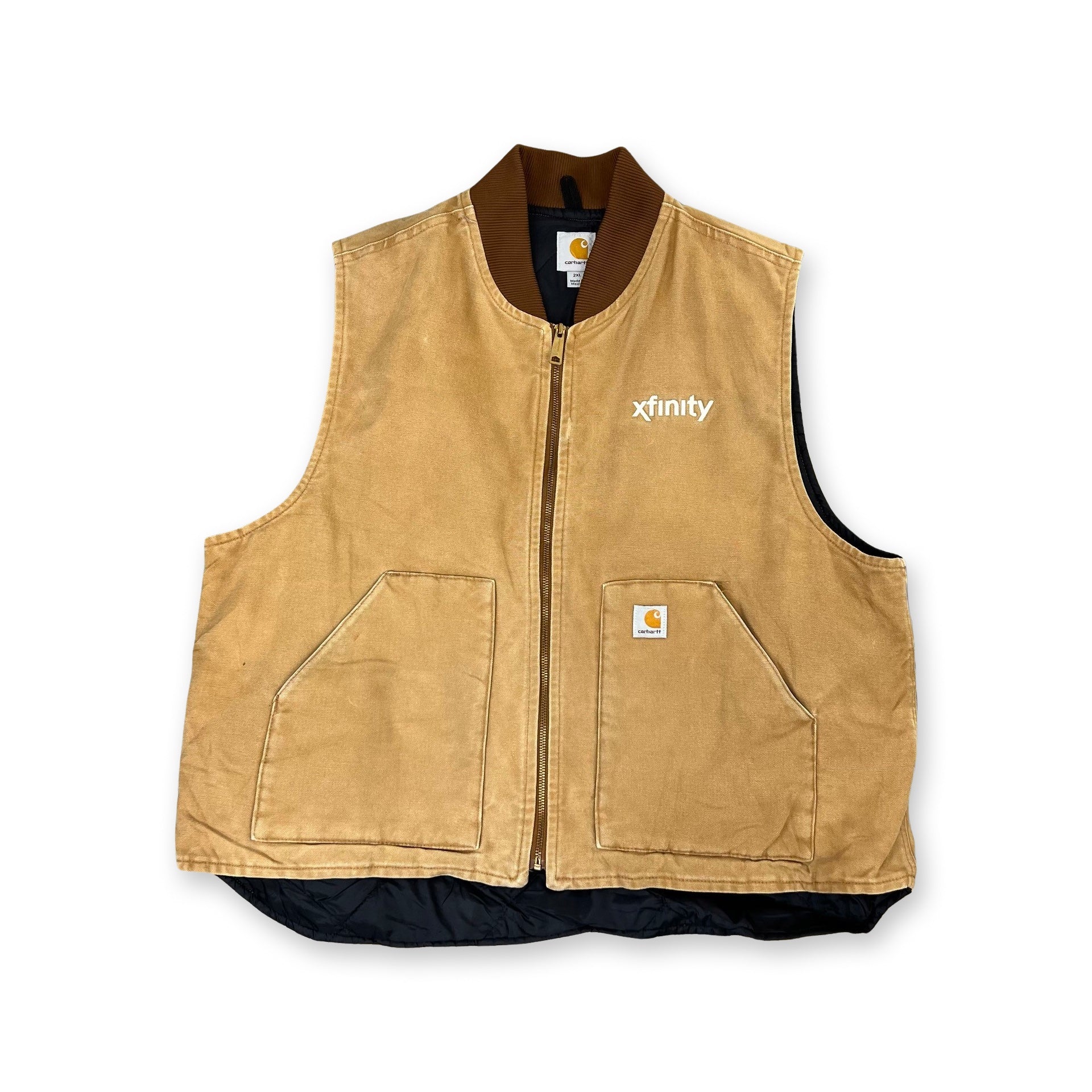 Vintage Carhartt Gilet Jacket in tan