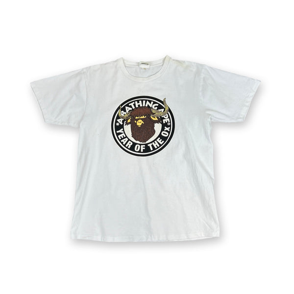 Vintage BAPE Year of the Ox T-Shirt in white