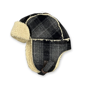 Deadstock Timberland trapper hat in grey and black