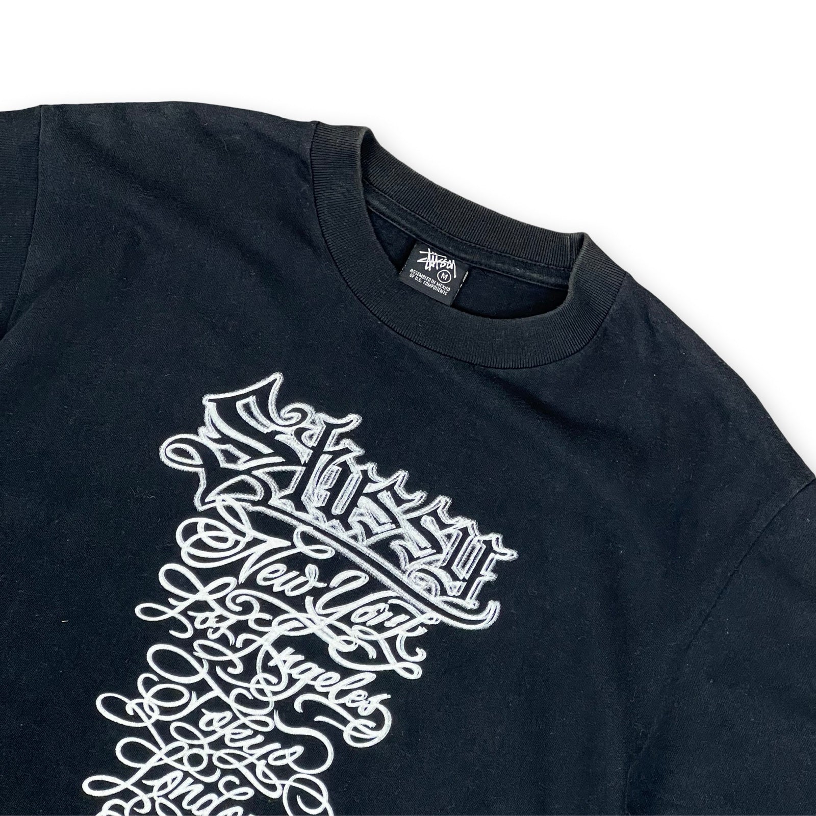 STUSSY MISTER CARTOON Tシャツ L ネイビー 新品 ステューシー