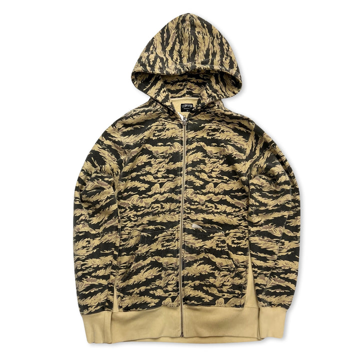 Vintage Stussy Hoodie in yellow camo