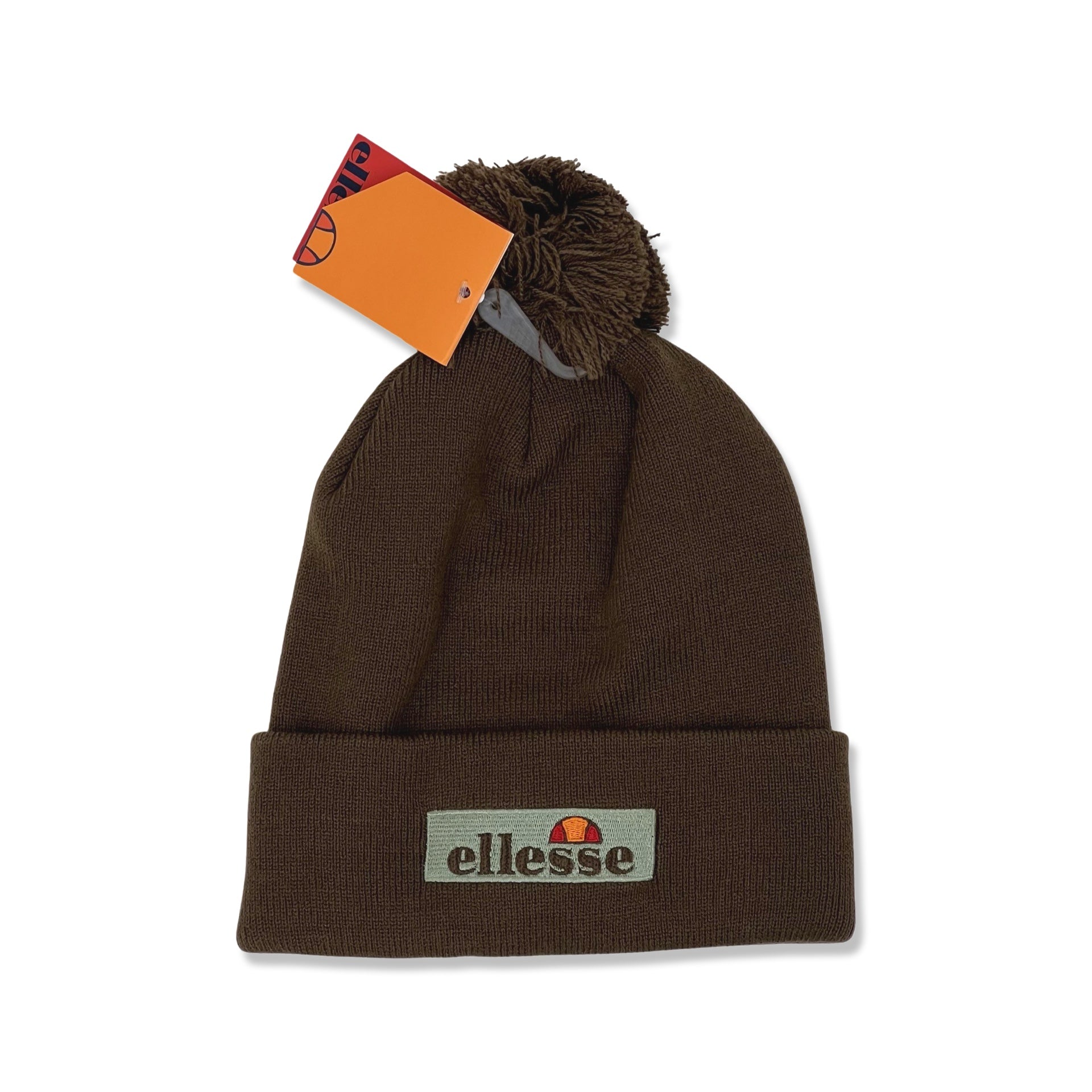 Ellesse Pom Pom Beanie Hat in brown