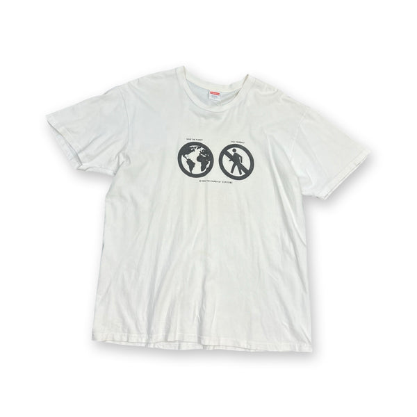 Supreme Save The Planet T-Shirt in white