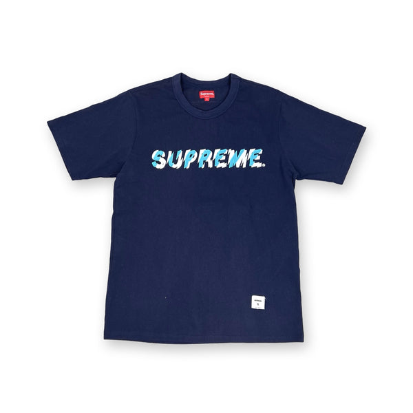 Supreme Shatter T-Shirt in navy blue