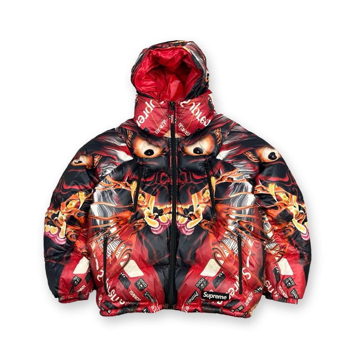 Supreme Reversible Featherweight Down Puffer Jacket in red