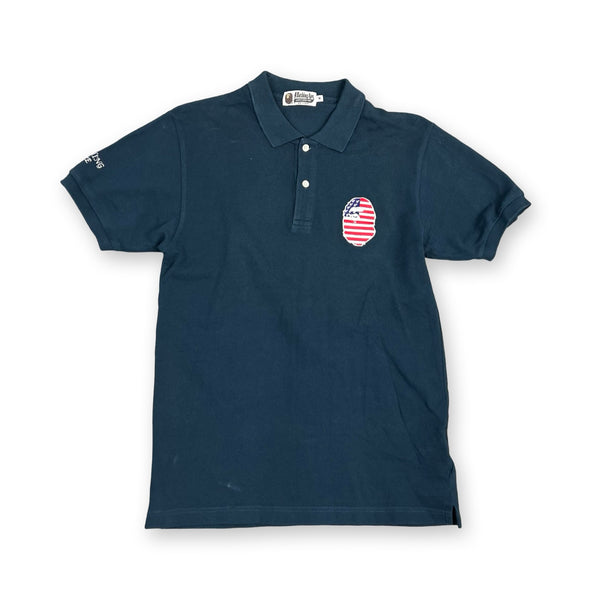 BAPE Polo T-shirt in navy blue