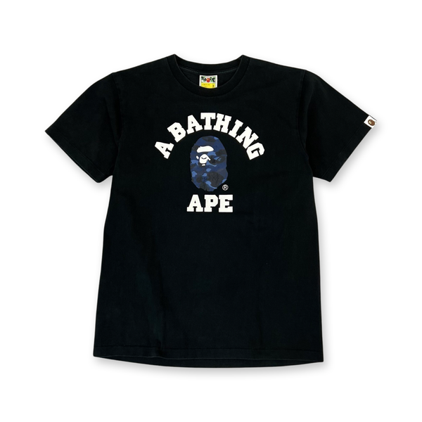 BAPE College Logo T-Shirt in black