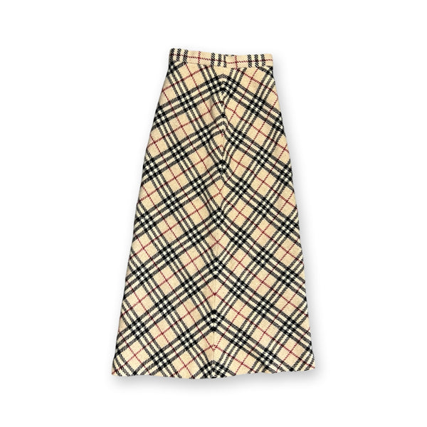 Vintage Burberry Nova Check Skirt in beige