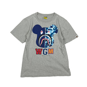 BAPE shark t-shirt in grey