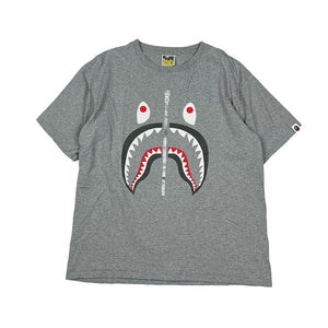 Bape Shark T-Shirt Grey Mens