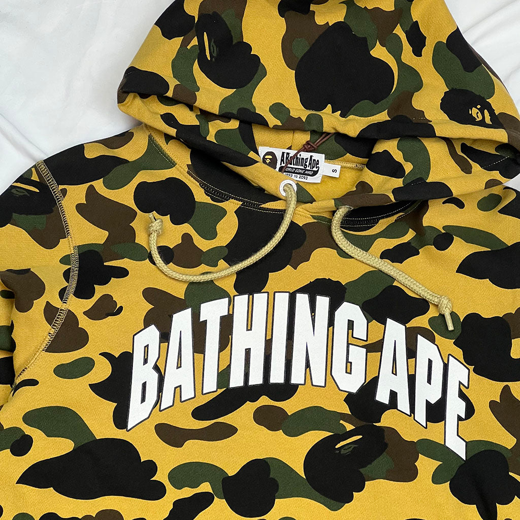 BAPE Hoodie Yellow Camo