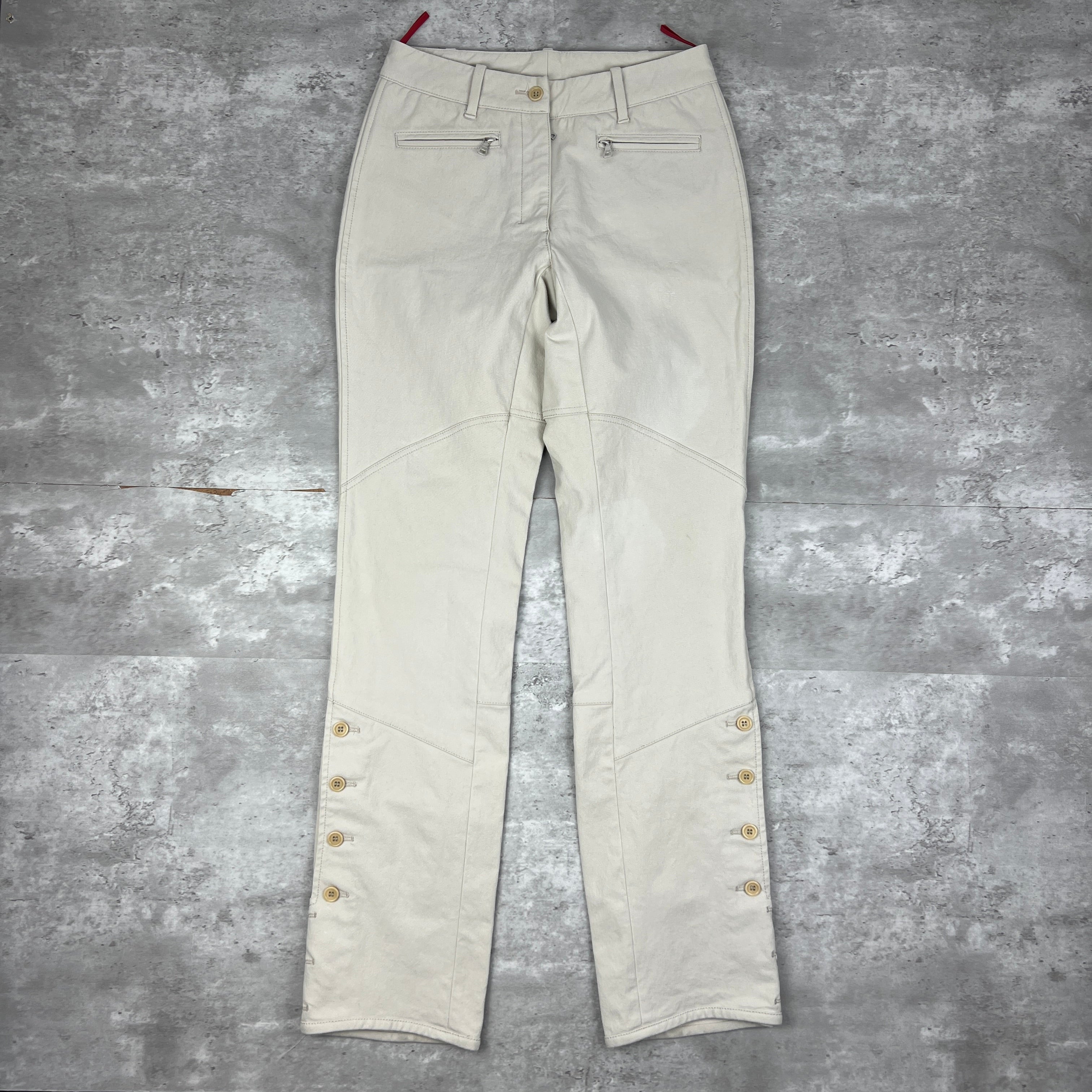 Vintage Prada Sport Beige Cotton Trousers