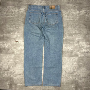 Vintage Burberry London Light Wash Straight-Leg Jeans