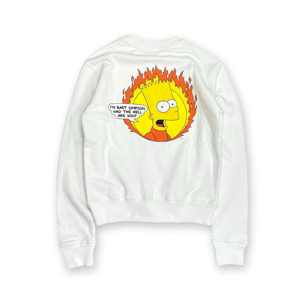 Off-White Bart Simpson Sweatshirt in white