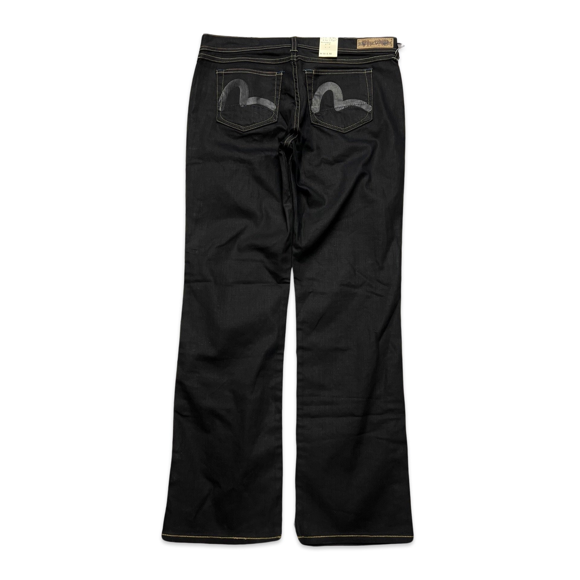 deadstock evisu puma jeans womens straight leg