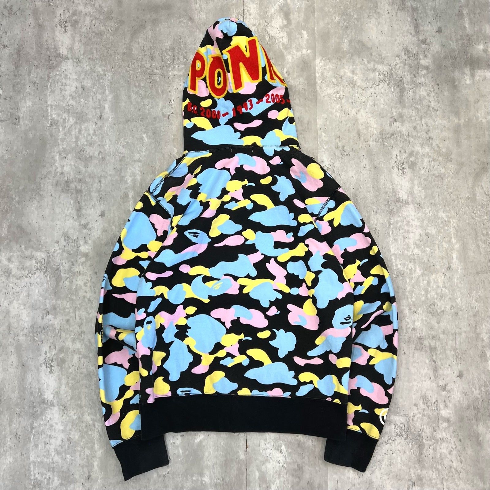 BAPE Shark Hoodie in candy camo