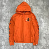 Vintage BAPE Kanji Hoodie in Orange
