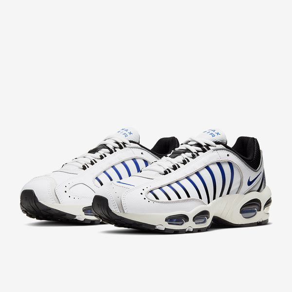 Nike Air Max Tailwind 4 trainers in white and racer blue. Reflective detailing. As seen in image slight discolouring to laces. - Colour: White Brand New without Box  - Sizes: UK 12 - US 13