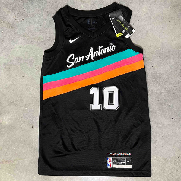 NBA San Antonio Swingman Jersey in black with number 10 DeRozan printed on the back. Brand new with tags Size on tag: Small  Measurements:  Pit to Pit: 18 inches  Length: 28.5 inches