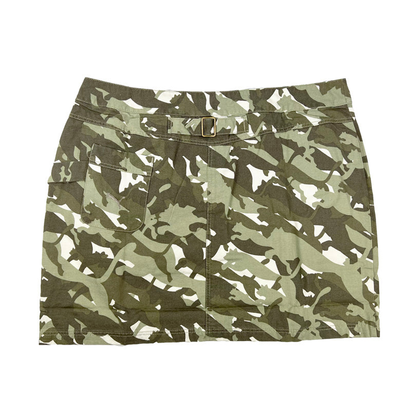 Vintage Puma Cargo Mini Skirt in Military Camo