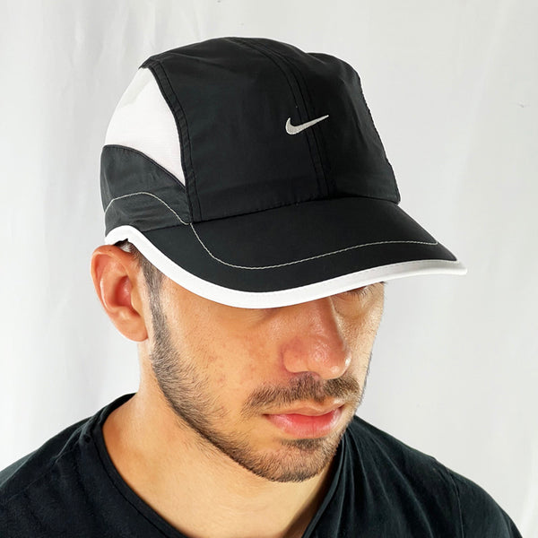 Vintage 90s Nike Arch Spellout Logo Swoosh Snapback Hat Cap White Tag |  SidelineSwap