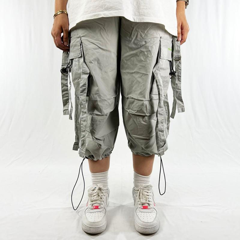 Vintage Criminal Damage Drome Cargo Shorts in Grey