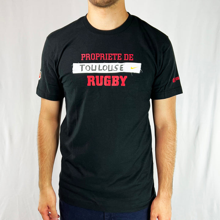 Vintage Nike Stade Toulousain Rugby T-Shirt in Black