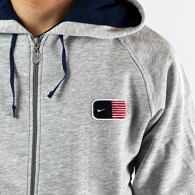 Vintage Nike USA Hoodie in Grey