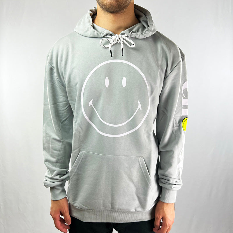 Ellesse x Smiley Arceri Logo Hoodie in Light Grey