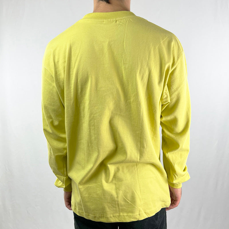 Vintage Nike 90s Long Sleeve Top in Yellow